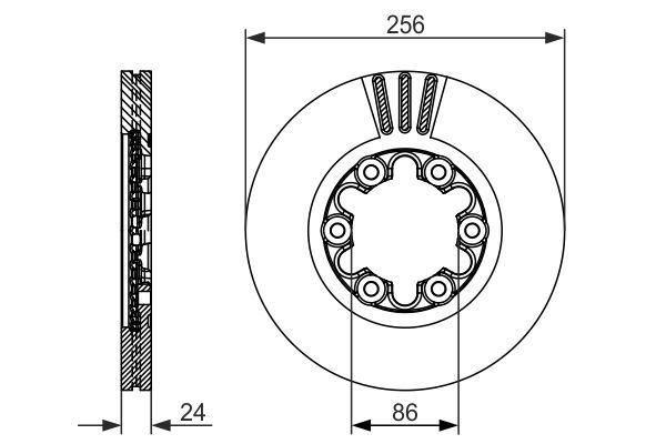 BOSCH 0 986 479 712 Brake Disc