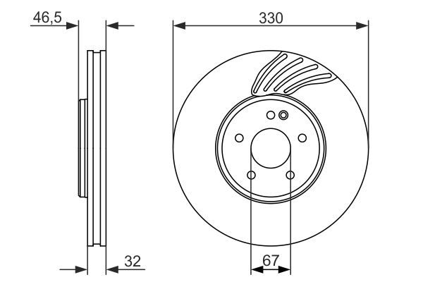BOSCH 0 986 479 719 Brake Disc