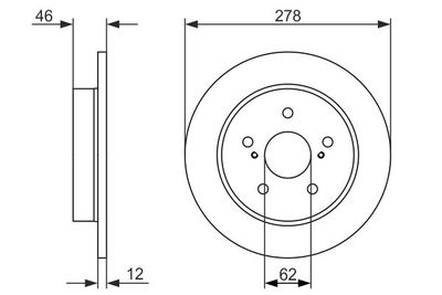 Brake Disc BOSCH 0 986 479 752