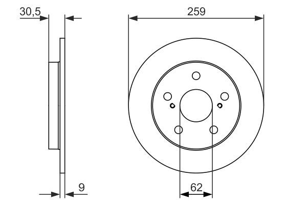 BOSCH 0 986 479 765 Brake Disc