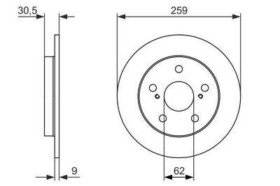 Brake Disc BOSCH 0 986 479 765