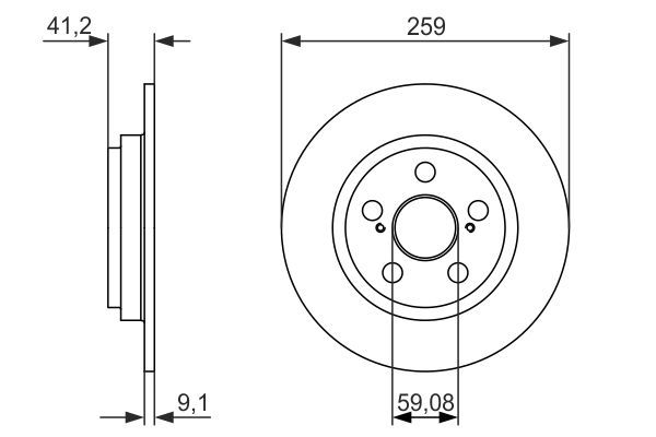 BOSCH 0 986 479 766 Brake Disc
