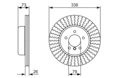 Brake Disc BOSCH 0 986 479 773