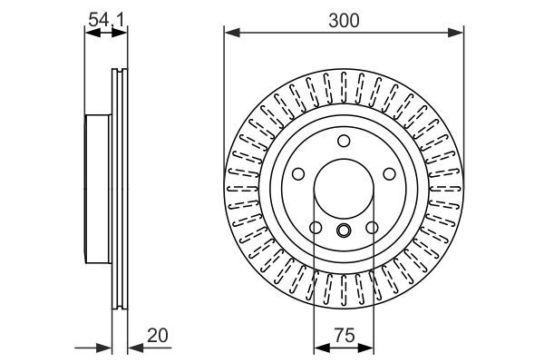 BOSCH 0 986 479 775 Brake Disc