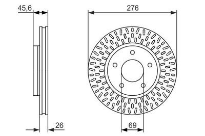 Brake Disc BOSCH 0 986 479 783