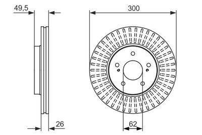 Brake Disc BOSCH 0 986 479 787