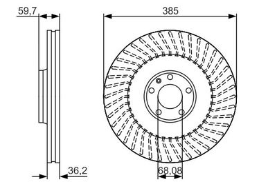 Brake Disc BOSCH 0 986 479 A31
