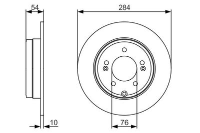 Brake Disc BOSCH 0 986 479 A45