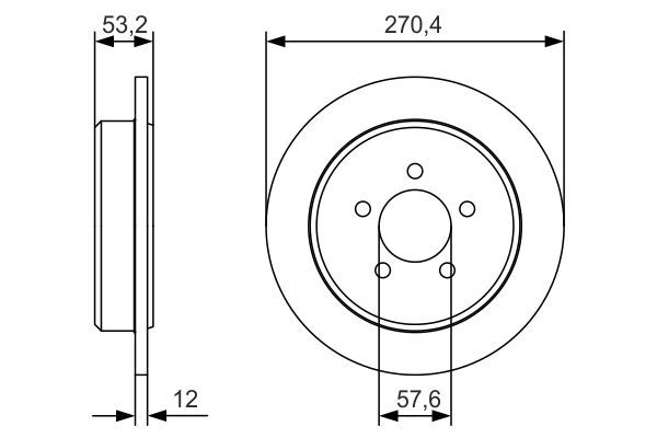 BOSCH 0 986 479 A80 Brake Disc