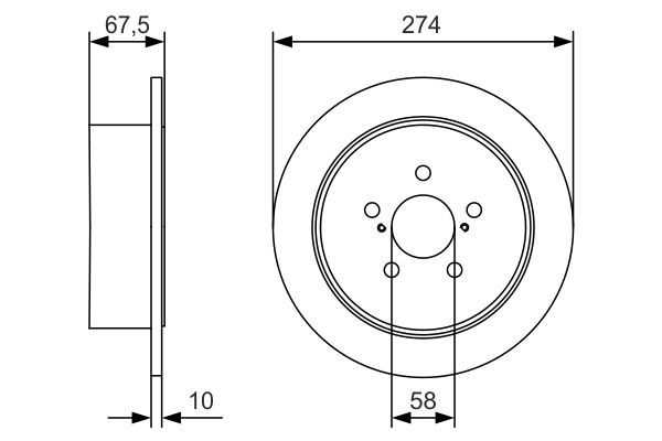 BOSCH 0 986 479 A82 Brake Disc