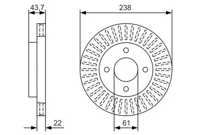 Brake Disc BOSCH 0 986 479 A87