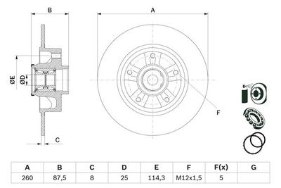 Brake Disc BOSCH 0 986 479 E79