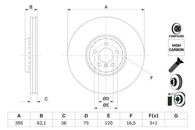 Brake Disc BOSCH 0 986 479 E83