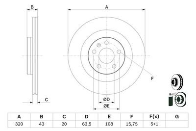 Brake Disc BOSCH 0 986 479 E87