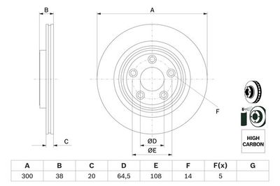 Brake Disc BOSCH 0 986 479 F67