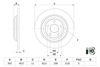 Brake Disc BOSCH 0 986 479 F79