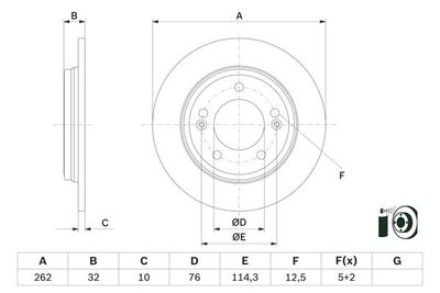 Brake Disc BOSCH 0 986 479 G29