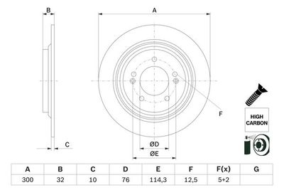 Brake Disc BOSCH 0 986 479 H01