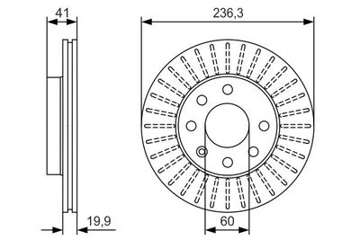Brake Disc BOSCH 0 986 479 S98