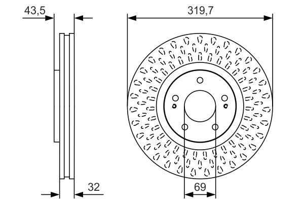BOSCH 0 986 479 T01 Brake Disc