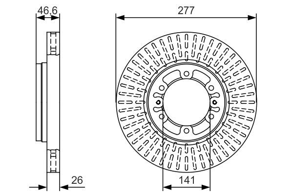BOSCH 0 986 479 T41 Brake Disc