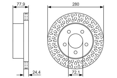 Brake Disc BOSCH 0 986 479 U00