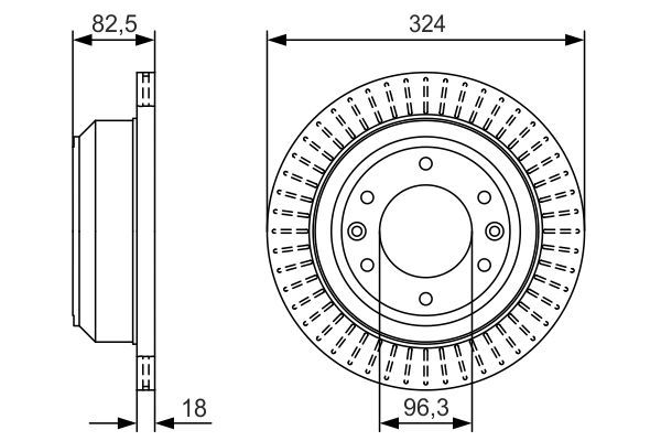 BOSCH 0 986 479 U29 Brake Disc