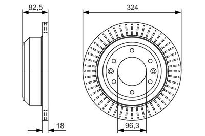 Brake Disc BOSCH 0 986 479 U29