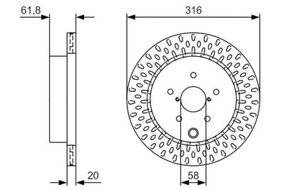 Brake Disc BOSCH 0 986 479 V05
