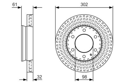 Brake Disc BOSCH 0 986 479 V32