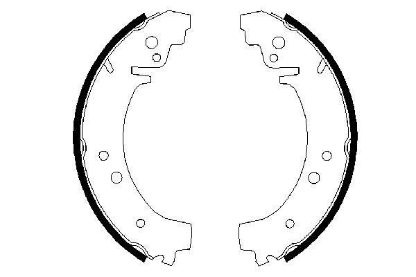 BOSCH 0 986 487 217 Brake Shoe Set