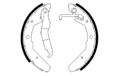 Brake Shoe Set BOSCH 0 986 487 279