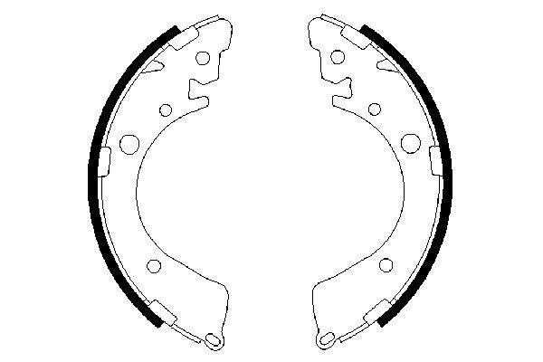 BOSCH 0 986 487 323 Brake Shoe Set