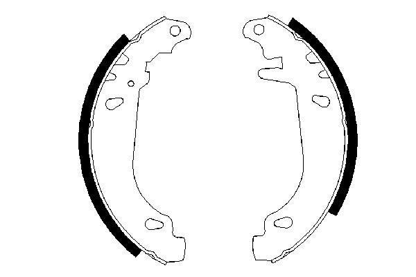 BOSCH 0 986 487 346 Brake Shoe Set