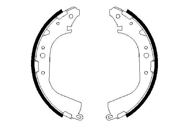 BOSCH 0 986 487 354 Brake Shoe Set