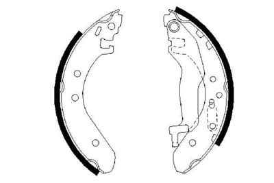 Brake Shoe Set BOSCH 0 986 487 364