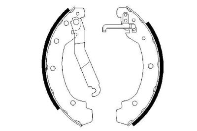 Brake Shoe Set BOSCH 0 986 487 389