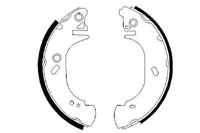 Brake Shoe Set BOSCH 0 986 487 525