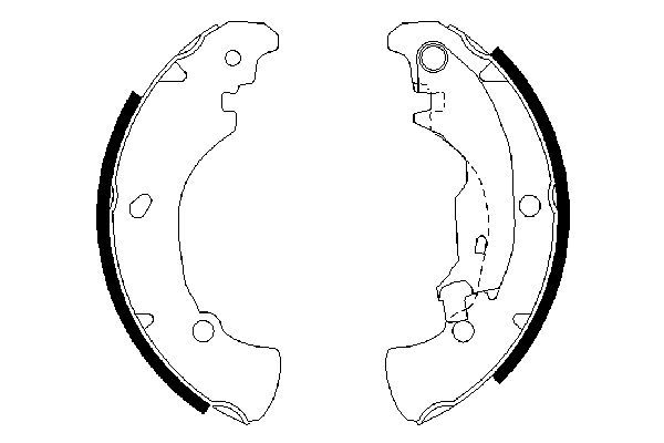 BOSCH 0 986 487 560 Brake Shoe Set
