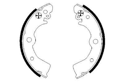 Brake Shoe Set BOSCH 0 986 487 578
