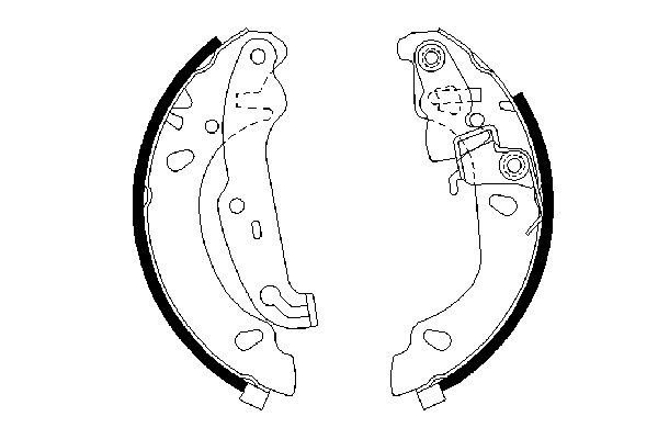 BOSCH 0 986 487 624 Brake Shoe Set