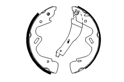 Brake Shoe Set BOSCH 0 986 487 700