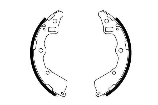 BOSCH 0 986 487 757 Brake Shoe Set