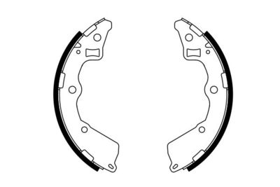 Brake Shoe Set BOSCH 0 986 487 757