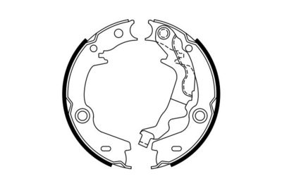 Brake Shoe Set, parking brake BOSCH 0 986 487 761