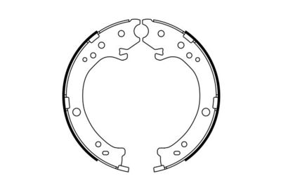 Brake Shoe Set, parking brake BOSCH 0 986 487 765