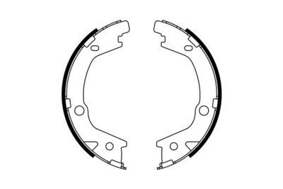 Brake Shoe Set, parking brake BOSCH 0 986 487 770