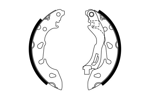 BOSCH 0 986 487 772 Brake Shoe Set
