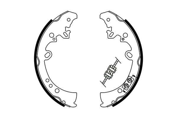 BOSCH 0 986 487 787 Brake Shoe Set