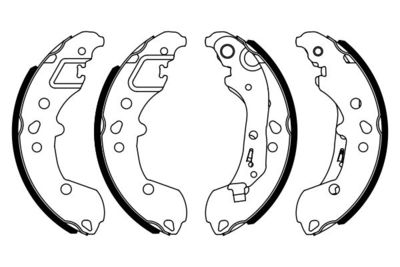 Brake Shoe Set BOSCH 0 986 487 958